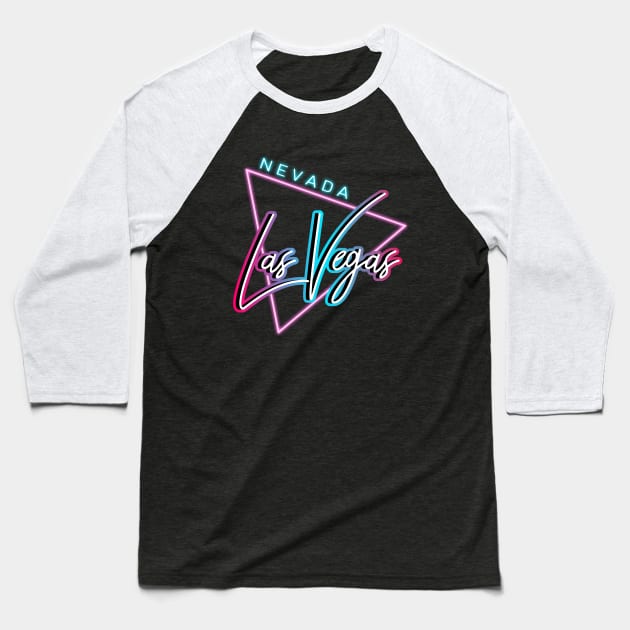 80's Retro Las Vegas Nevada Baseball T-Shirt by AR DESIGN